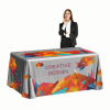 Premium Table Throws 8ft Full COlor Flowing Tablecloth