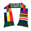 Jacquard Knitted Scarf with Fringe