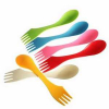 3-in-1 Multi Function Plastic Spoon Fork and Knife