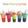 24oz Color Changing Tumbler w/ lid and straw