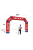 Custom Inflatable Angled Arch 15ft w/ Blower