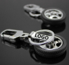 Funny Leather Tire Key Ring