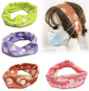 Headband with Button for Mask Strap