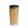 15oz Bamboo Stainless Steel Cup with Lid