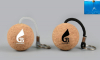 Recycled Cork Floading Key Rings